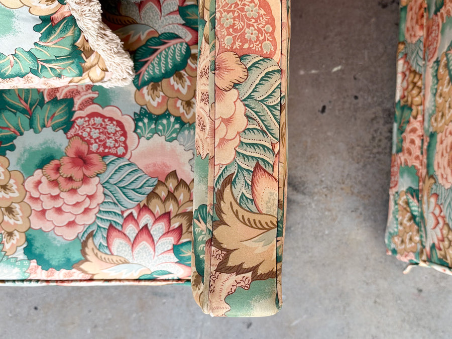 Pair of Palm Beach Chic Upholstered Chairs