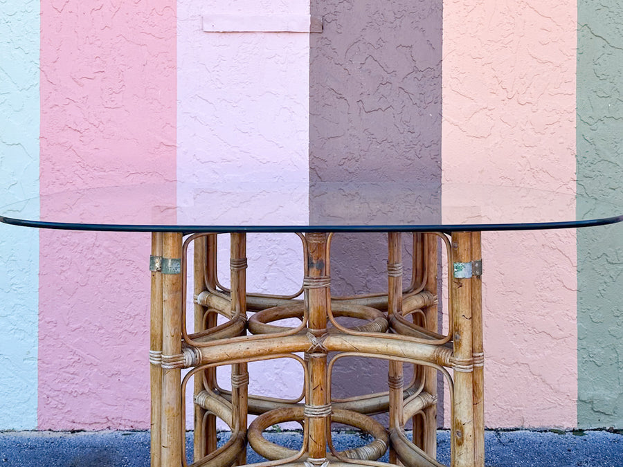 Island Style Rattan Dining Table