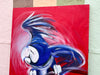 Flying Blue Parrot Original Painting