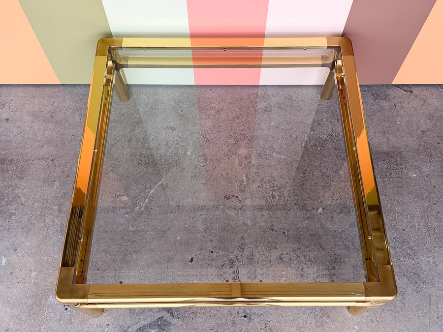 MCM Mastercraft Style Brass Coffee Table