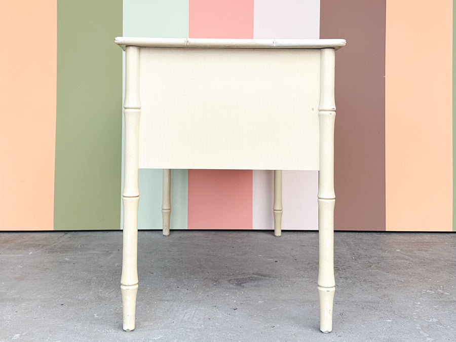Palm Beach Style Faux Bamboo Desk