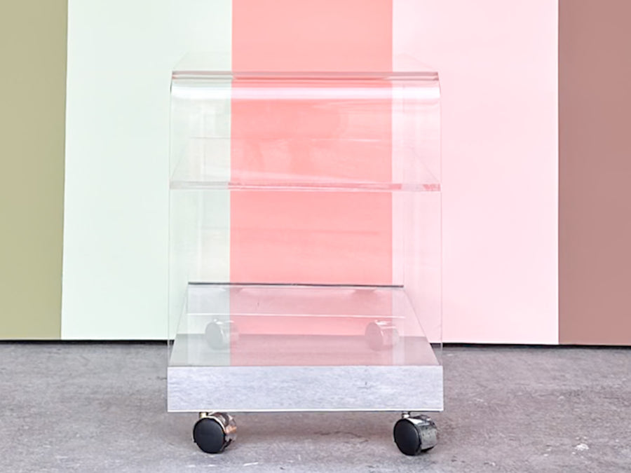 Lucite Waterfall Cart