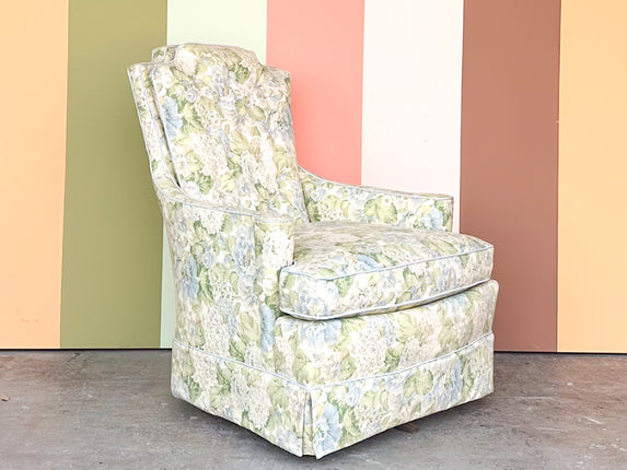Summer Chic Hydrangea Upholstered Rocker