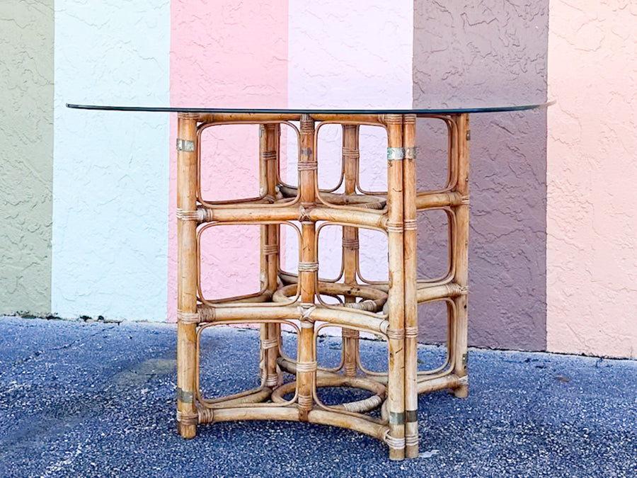 Island Style Rattan Dining Table