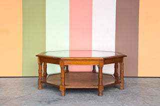 Handsome Faux Bamboo Coffee Table