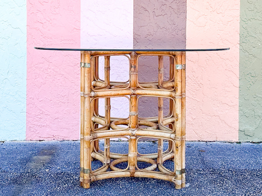 Island Style Rattan Dining Table