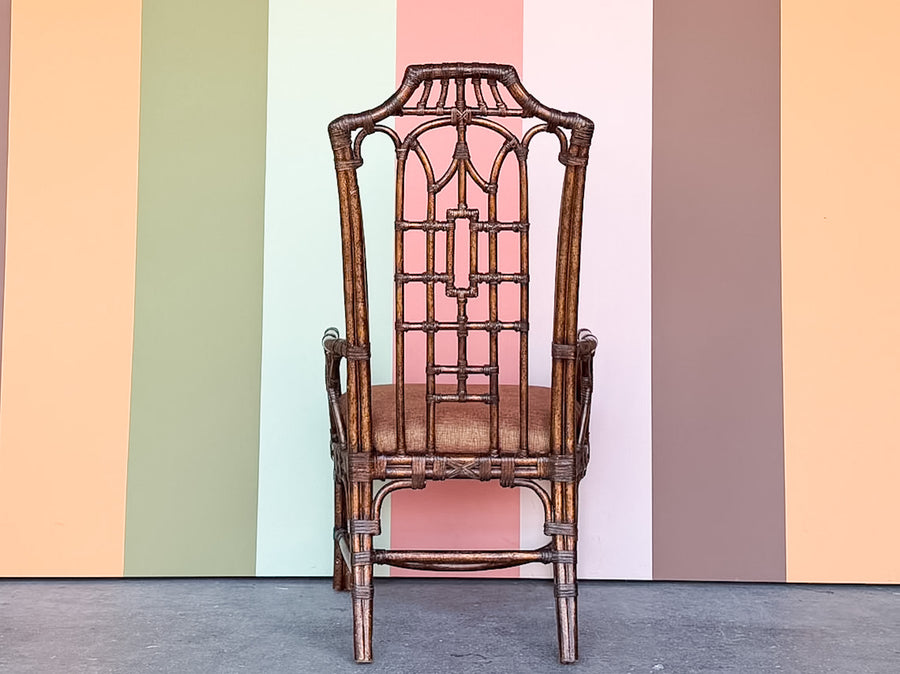 Pagoda Rattan Arm Chair