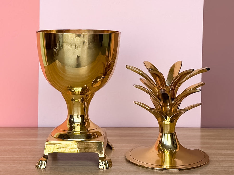Brass Pineapple Ice Bucket
