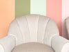 Pair of Shell Back Upholstered Chairs