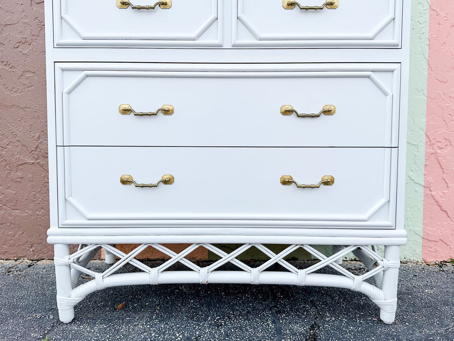 Ficks Reed Faux Bamboo Tall Chest