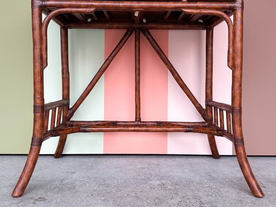 Petite Rattan Writing Desk