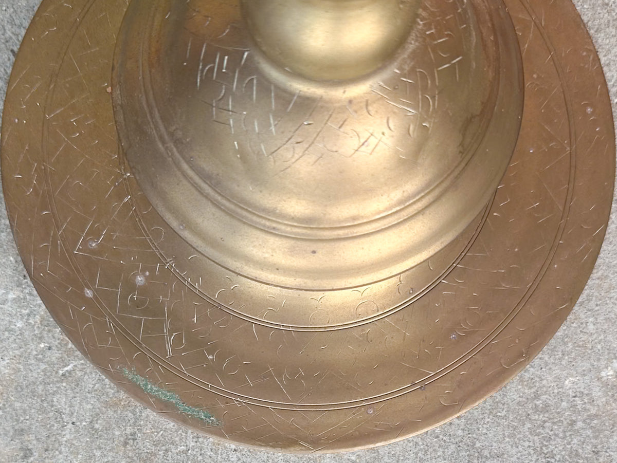 Pair of Large Brass Candlesticks