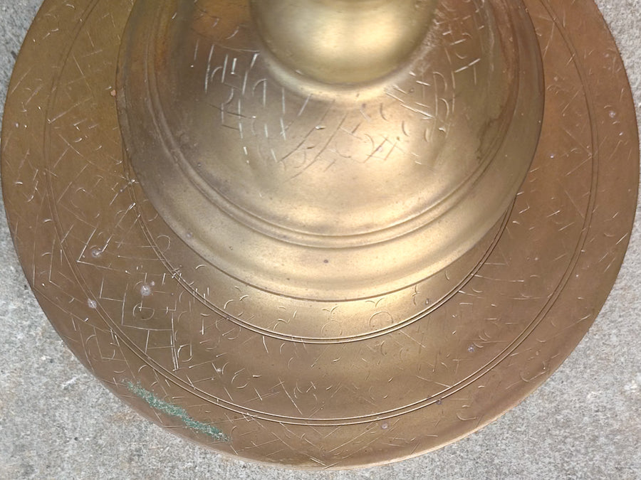 Pair of Large Brass Candlesticks