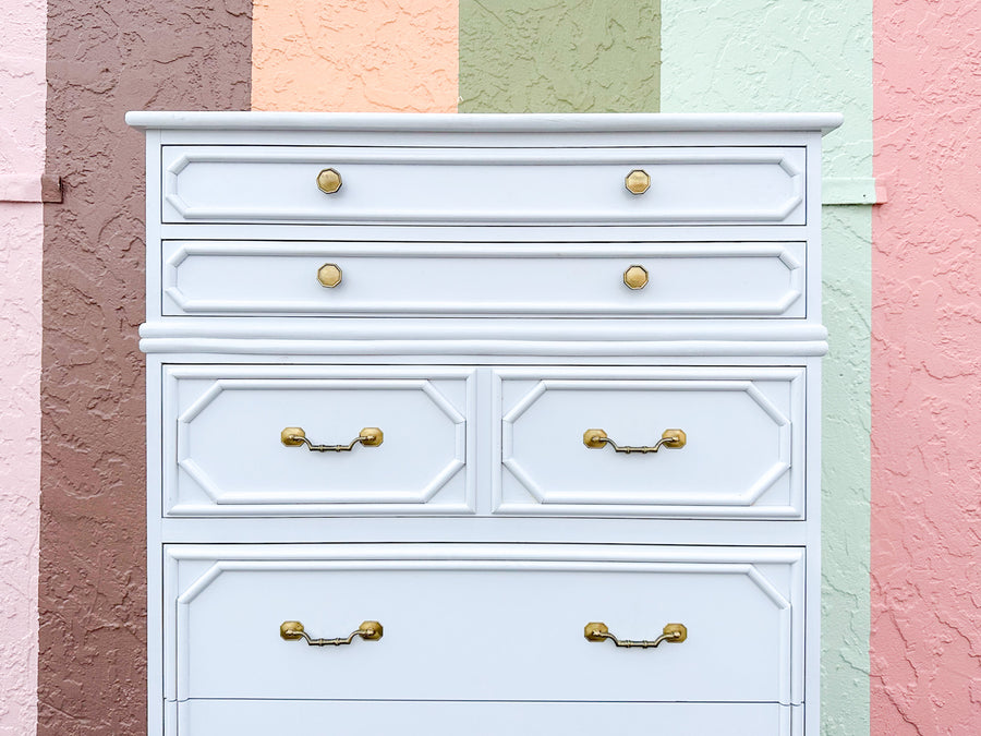 Ficks Reed Faux Bamboo Tall Chest