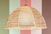 Large Island Style Rattan Pendant
