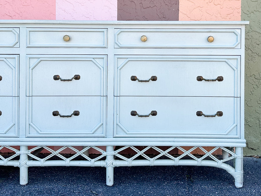 Ficks Reed Faux Bamboo Dresser