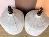 Pair of Island Chic Pencil Reed Rattan Lamps