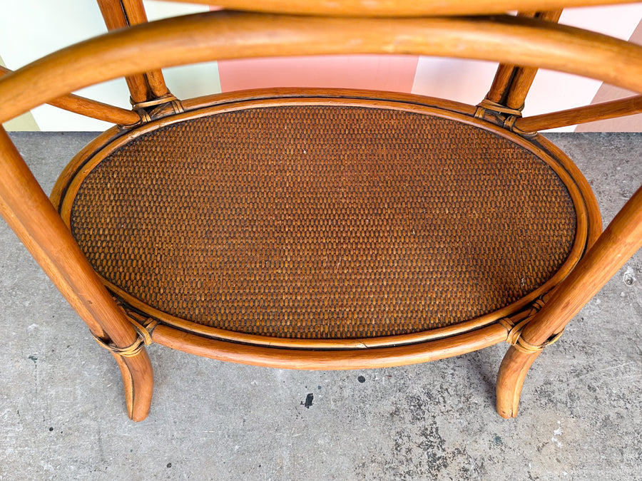 Island Style Rattan Bar with Removable Tray