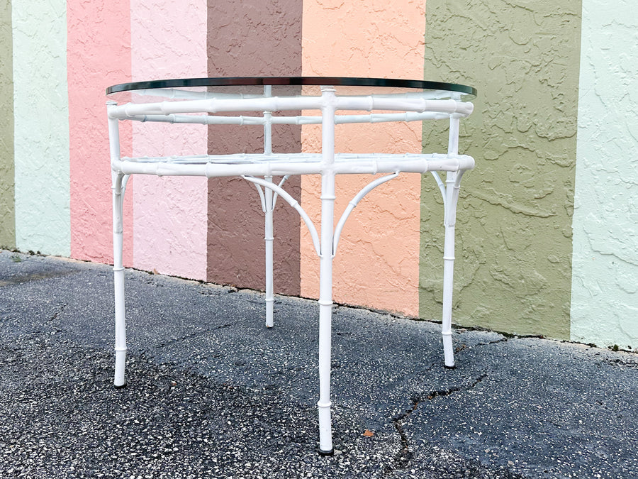 Metal Faux Bamboo Coffee Table