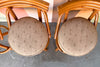 Set of Four Old Florida Rattan Bar Stools