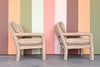 Pair of Parsons Style Upholstered Chairs