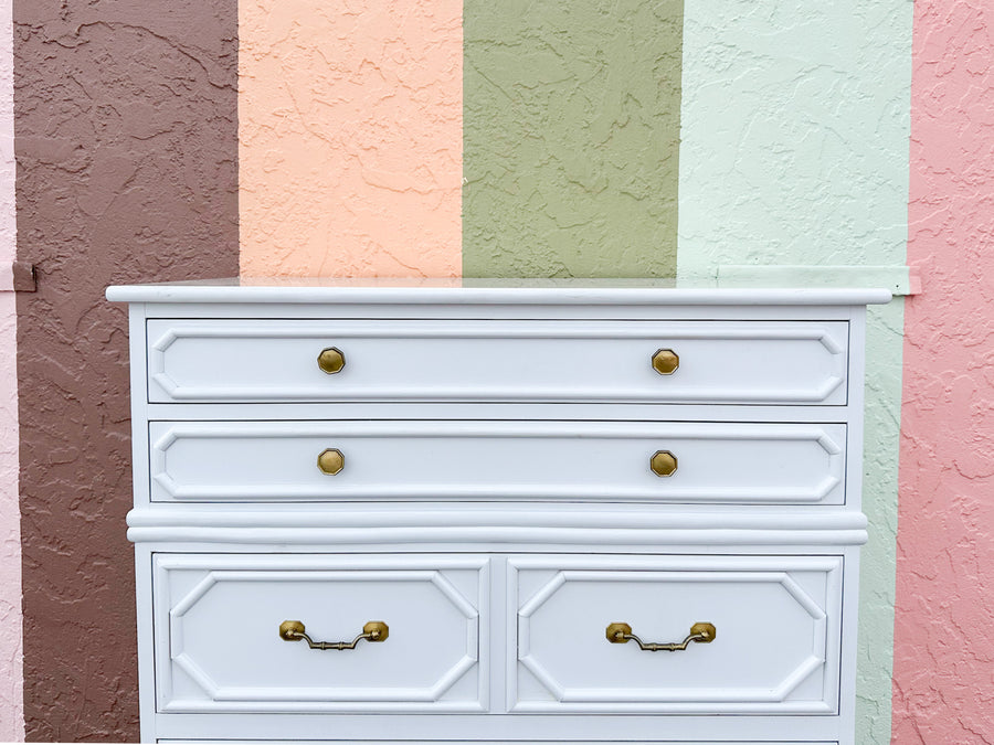 Ficks Reed Faux Bamboo Tall Chest