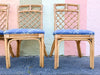 Set of Six Rattan Dining Chairs