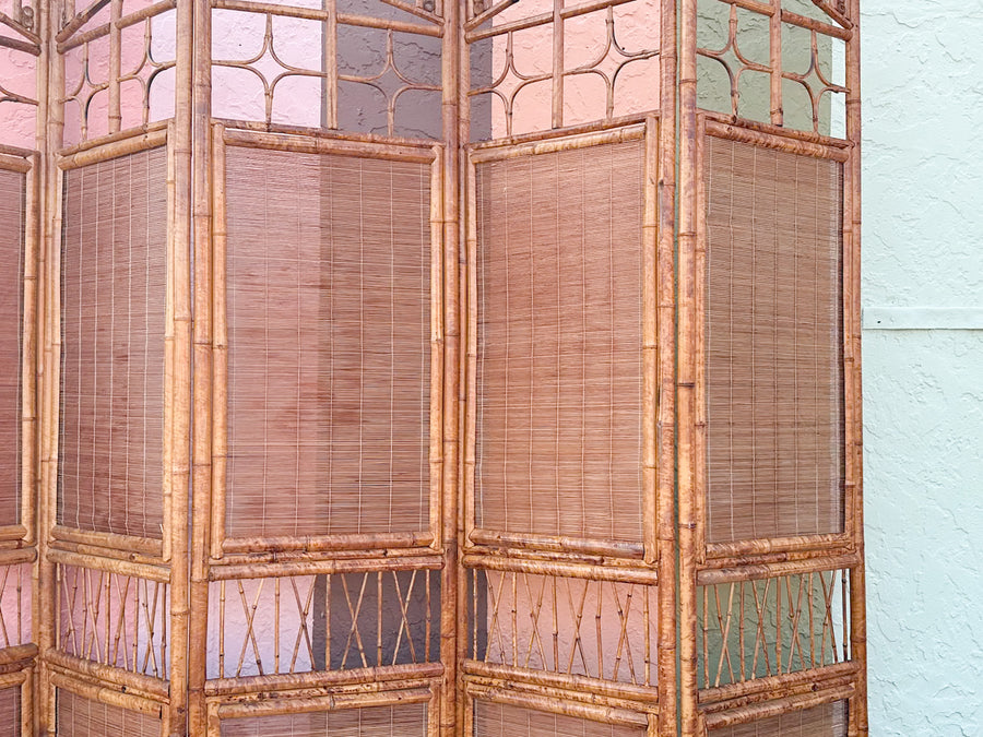 Six Panel Brighton Style Rattan Screen