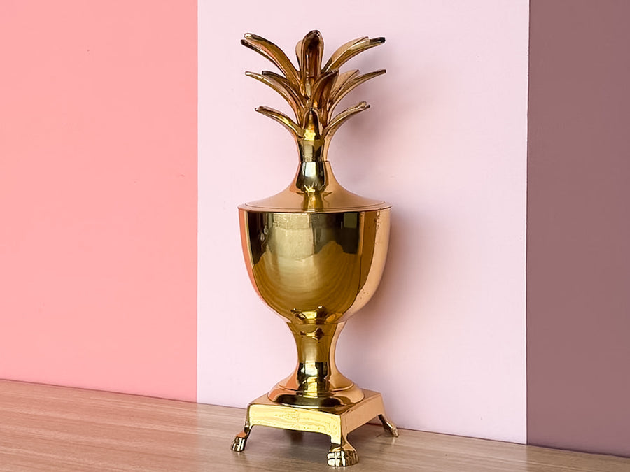 Brass Pineapple Ice Bucket