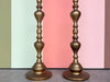 Pair of Large Brass Candlesticks