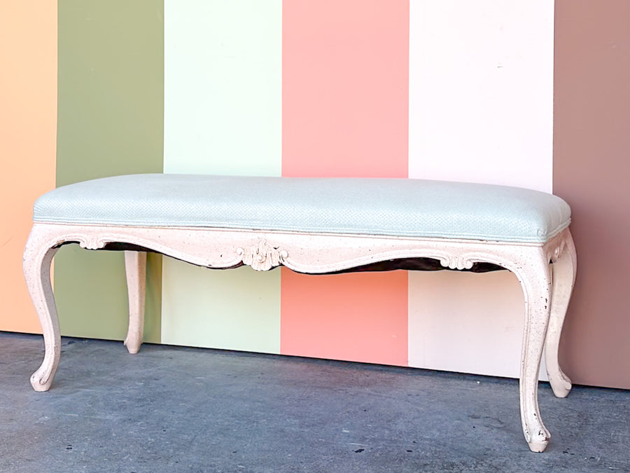 Pretty Pink Shell Motif Bench