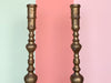 Pair of Large Brass Candlesticks