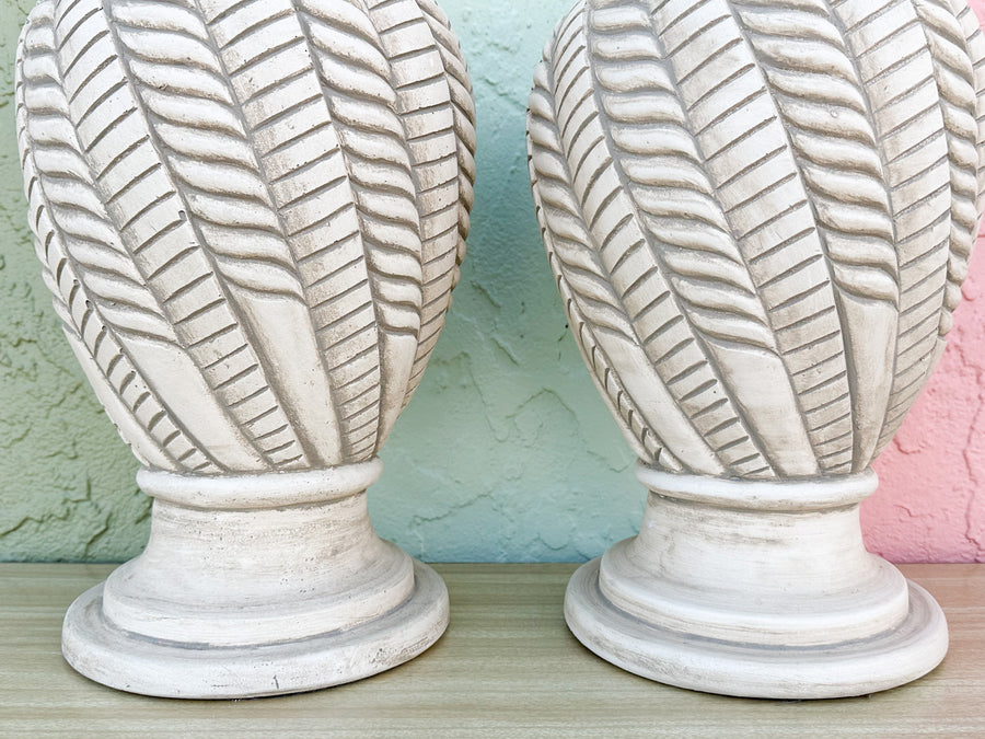 Pair of MCM Ceramic Lamps