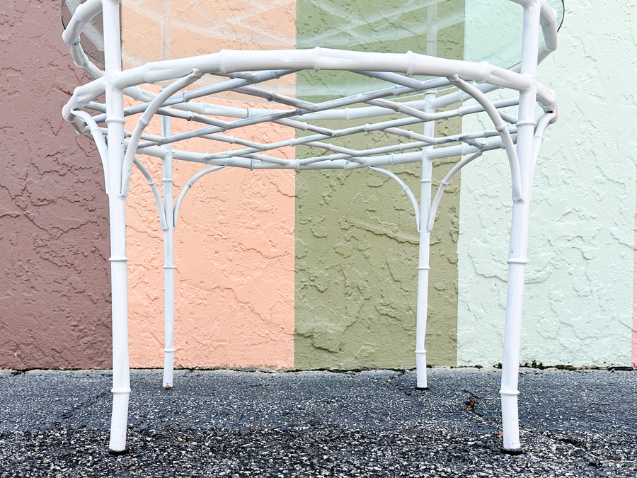 Metal Faux Bamboo Coffee Table
