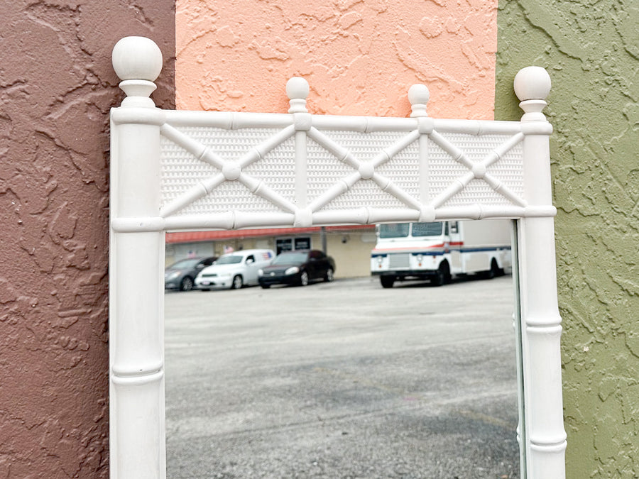 Palm Beach Style Faux Bamboo Mirror