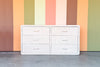 Coastal Chic Rattan Wrapped Dresser