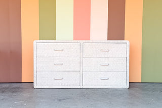 Coastal Chic Rattan Wrapped Dresser