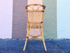 Set of Four Cute Rattan Bistro Dining Chairs
