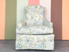 Summer Chic Hydrangea Upholstered Rocker