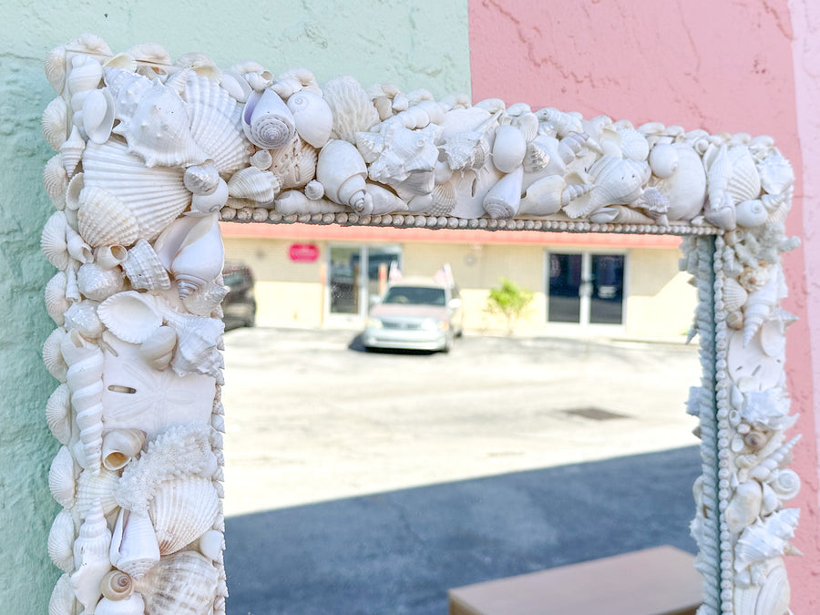 Coastal Square Shell Mirror