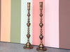 Pair of Large Brass Candlesticks