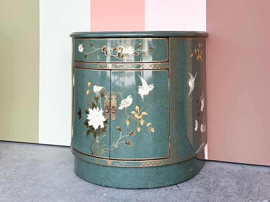 Pretty Petite Chinoiserie Nightstand