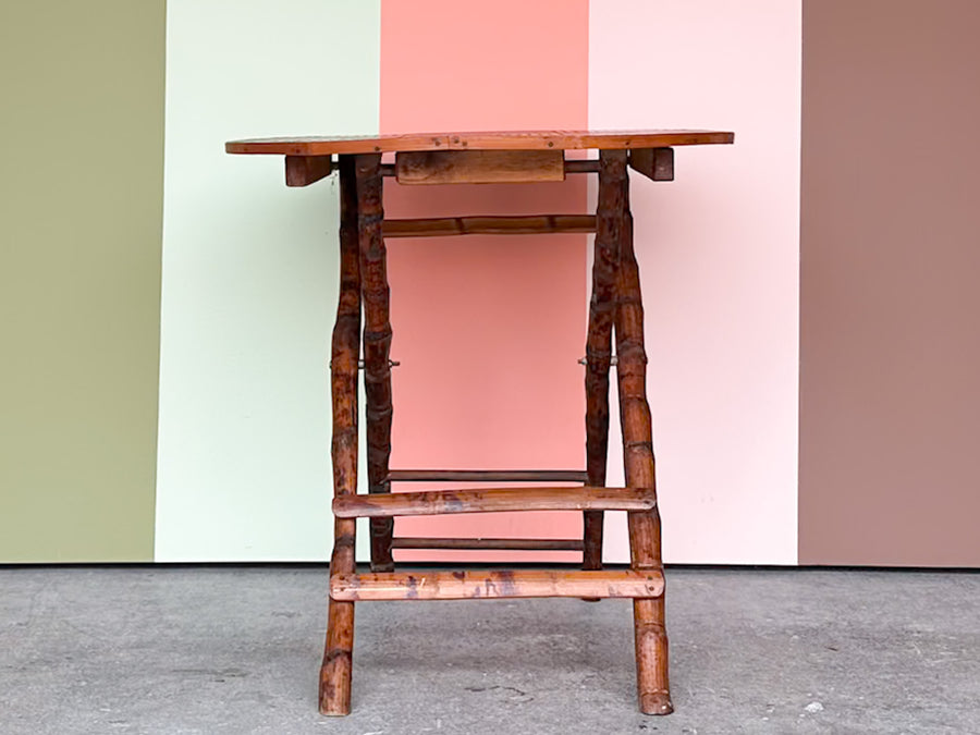 Petite Tortoiseshell Bamboo Folding Table