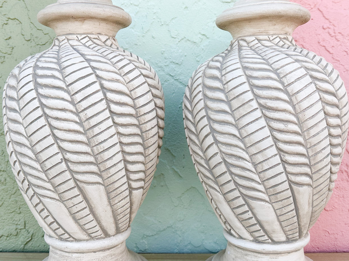 Pair of MCM Ceramic Lamps