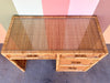 Coastal Rattan Wrapped Desk
