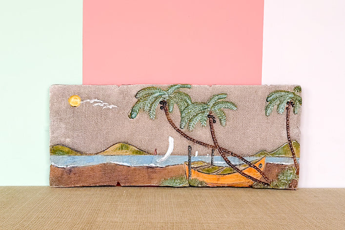 Handmade Pottery Beach Scene