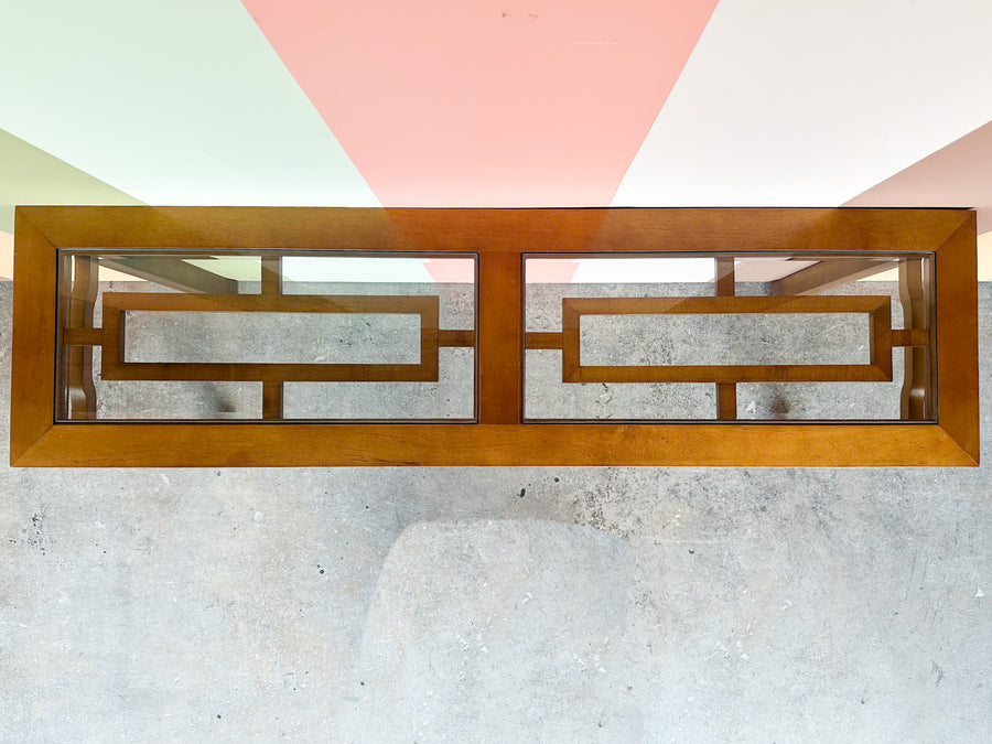 Fretwork Console Table
