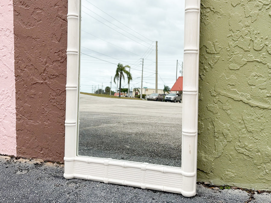 Palm Beach Style Faux Bamboo Mirror