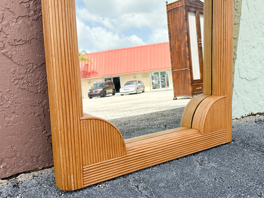 Coastal Pencil Reed Mirror