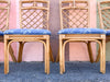 Set of Six Rattan Dining Chairs